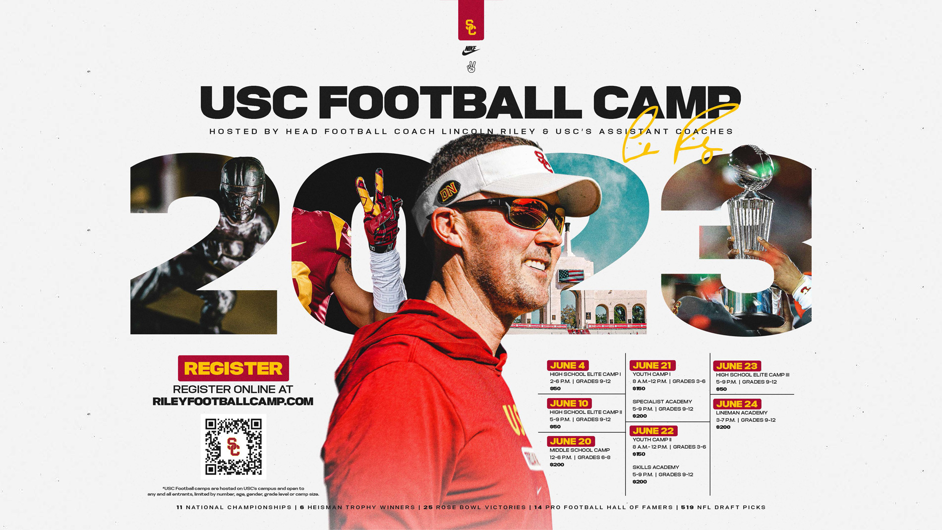 USC Football Camp Los Angeles, California